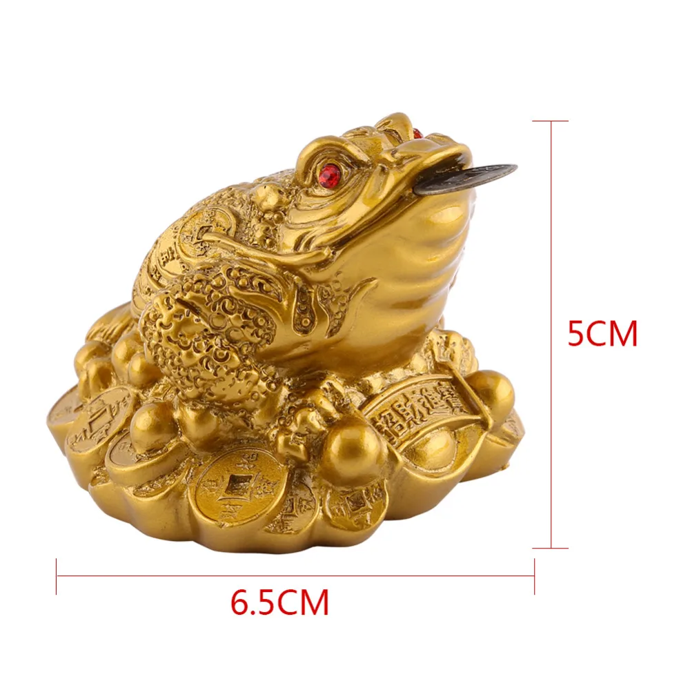 Фэн-шуй жаба деньги удача богатство китайская Золотая Лягушка Жаба монета украшение для дома и офиса Настольные Украшения Лягушка Жаба монета