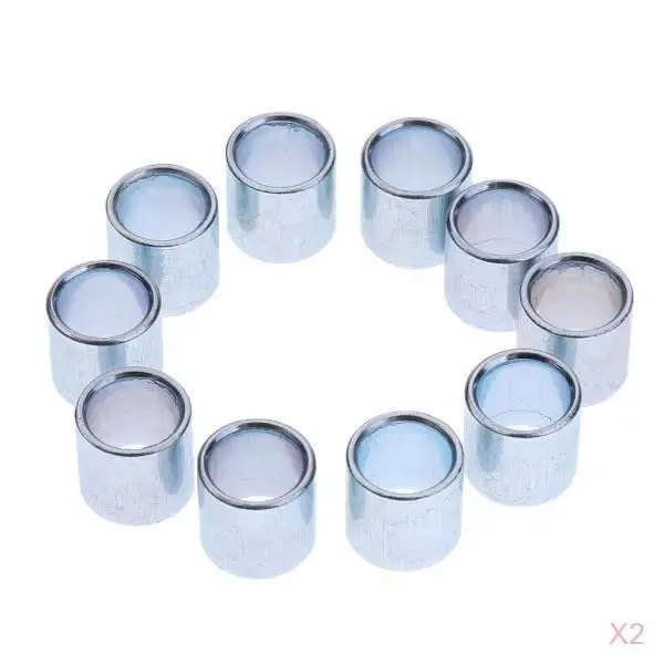 

20 Pieces Iron Skates Wheel Bearings Spacers for Roller Skates Inline Skates Scooter Cruisers