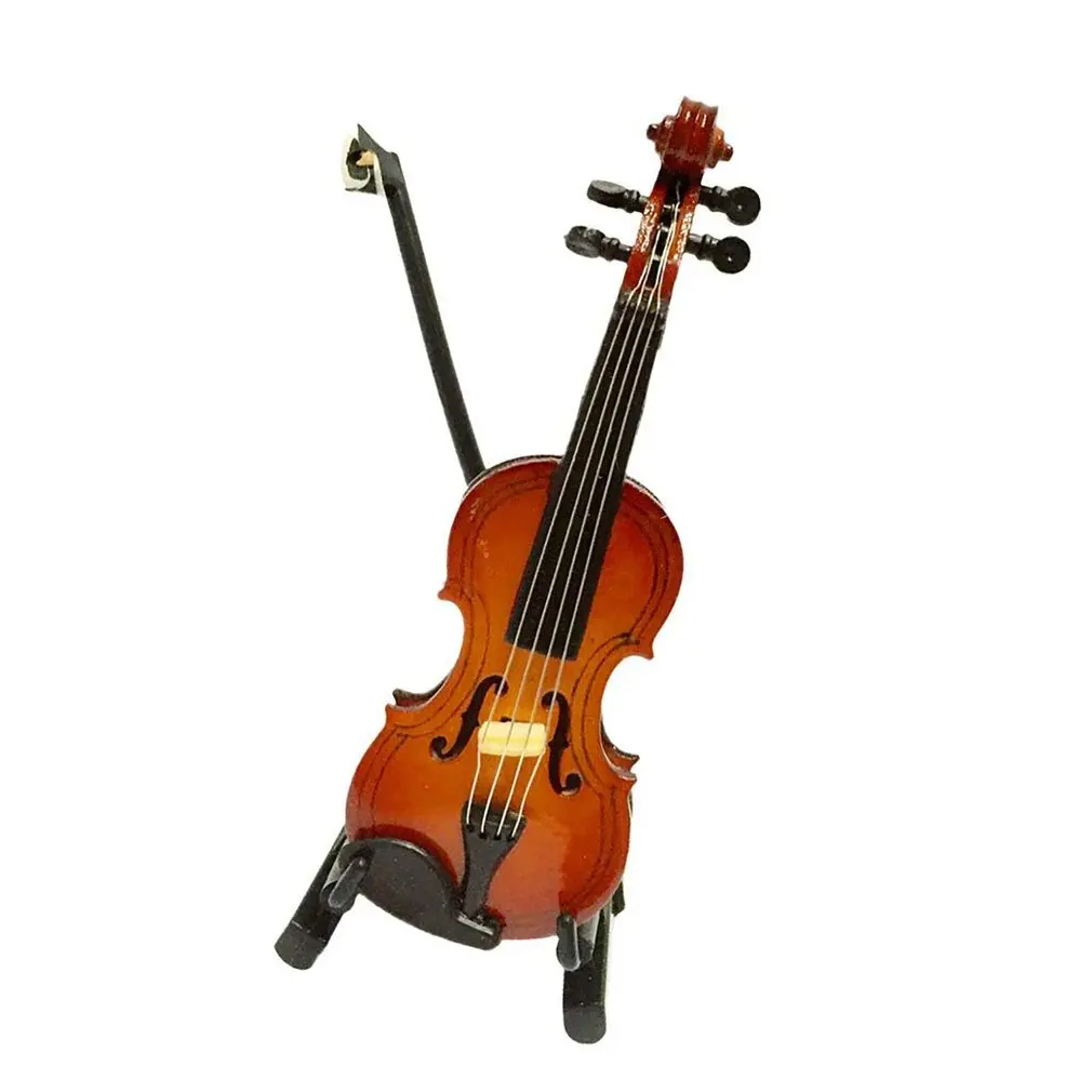 

Dollhouse Miniature Doll House Violin (12cm high) for Dollhouse Decor Kids Toy
