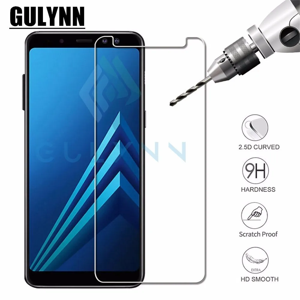 Защитное стекло для Samsung J3 J5 J7 2017 Galaxy A6 A8 J4 J6 J8 Plus 2018 закаленное защита экрана