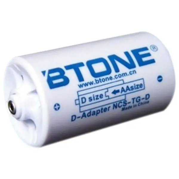 

BTONE 3PCS White Parallel AA to D Size Battery Adapter Converter Holder Box