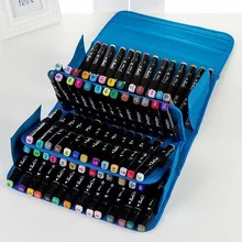 Эскиз молнии маркер ручка сумка для хранения 80 цвета живопись дорожная портативный цветной держатель для карандашей и ручек художника студентов