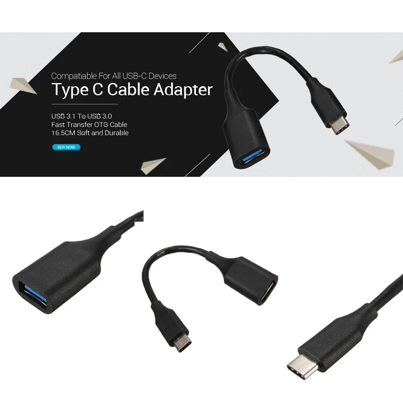 USB C OTG Cable 3.0 Adapter Type For Samsung Galaxy S8 S9 HUAWEI P20 Mate10 Mouse Keyboard | Мобильные телефоны и