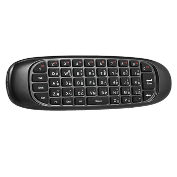 

Russian Spanish Deutsch Version Air Mouse 2.4G Wireless Keyboard Remote Control 6-Axis Motion Sensing for Android 8.1 TV Box