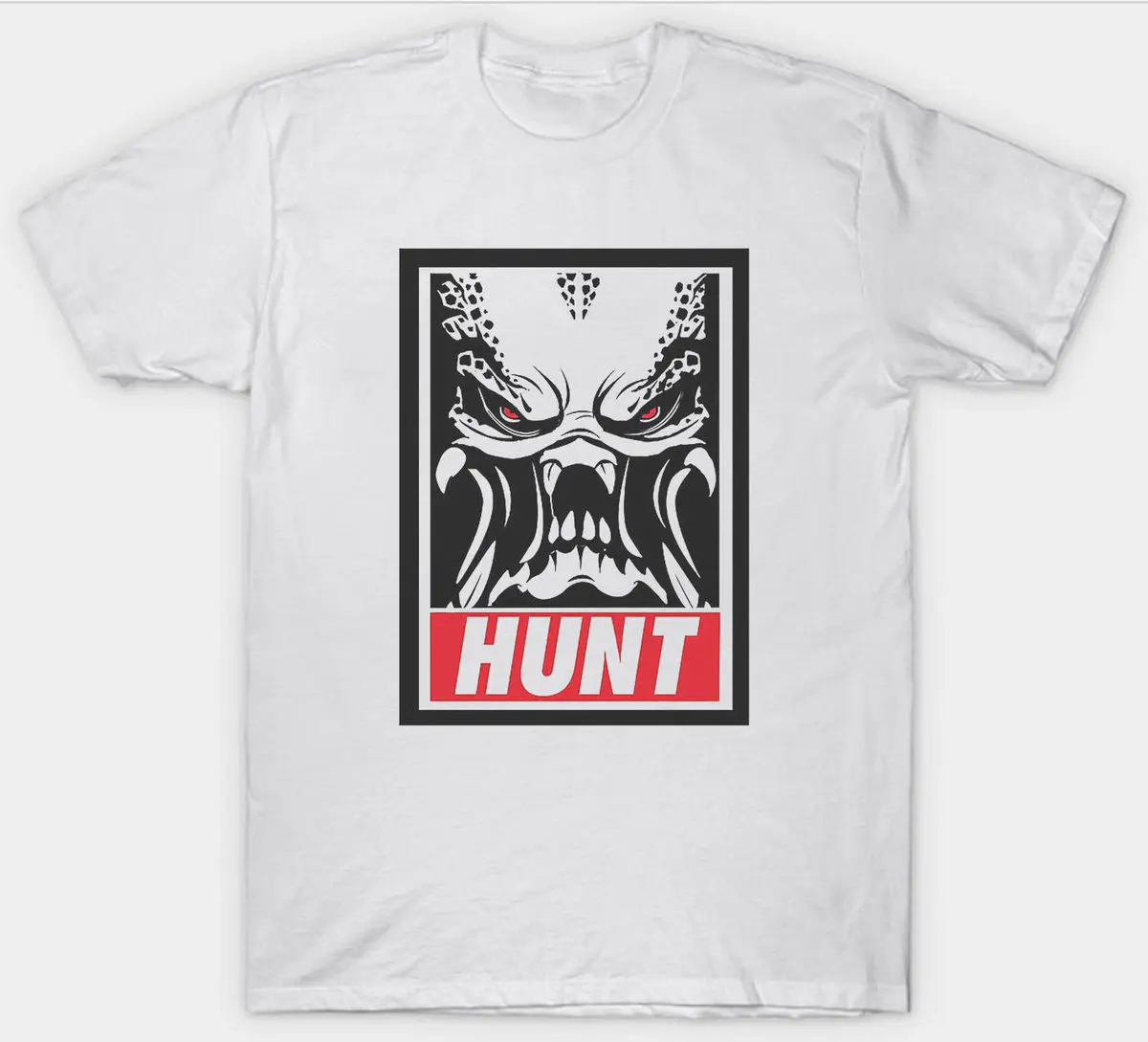 

PREDATOR T SHIRT TOP HUNT SCHWAZENEGGER 1980'S CULT FILM T-Shirt Casual Short Sleeve For Men Clothing Summer Youth