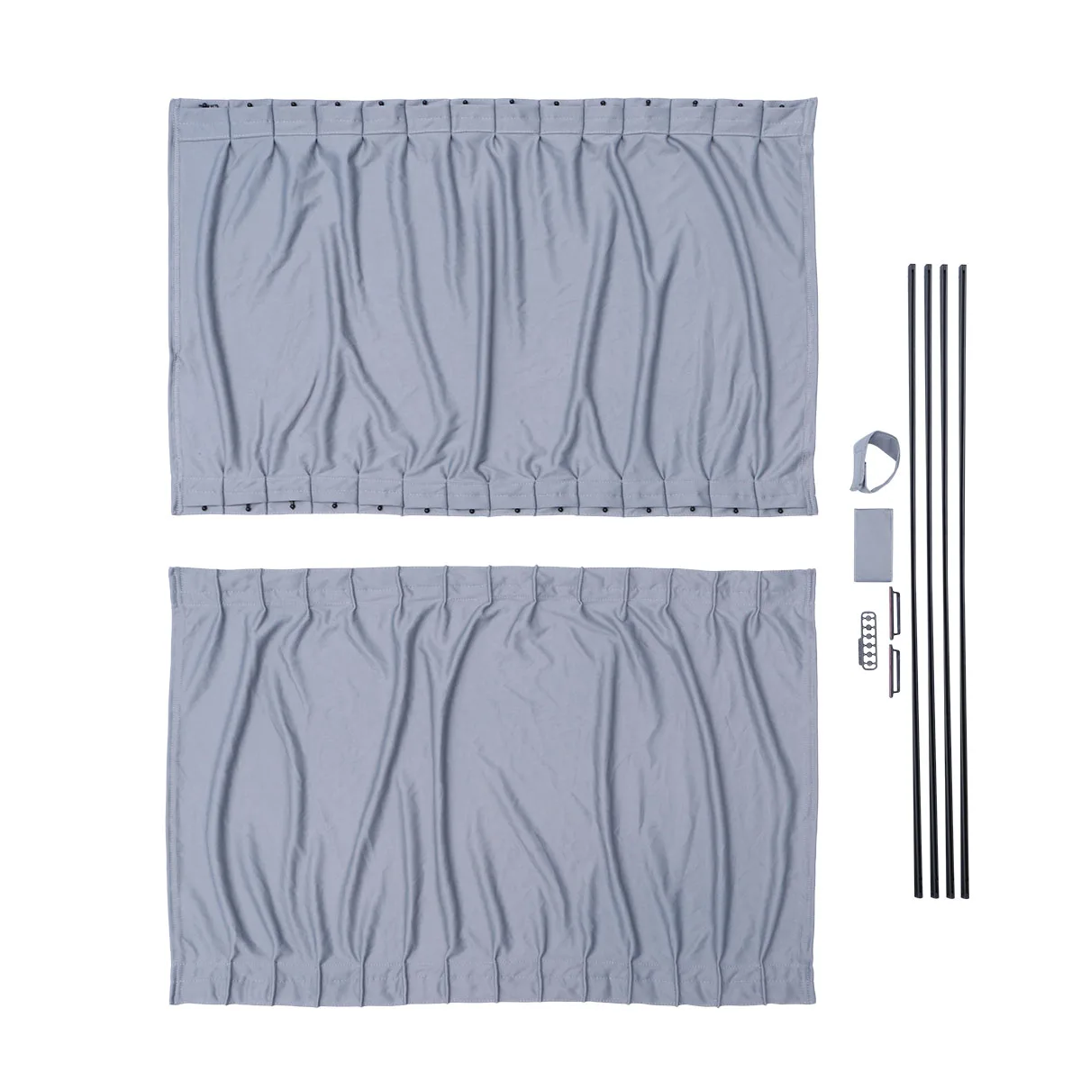 

2pcs 70L Car Sunshade Curtains Universal Roller Retractable Rewinding Sun Block Protector Cloth Curtain for Vehicle Car A30