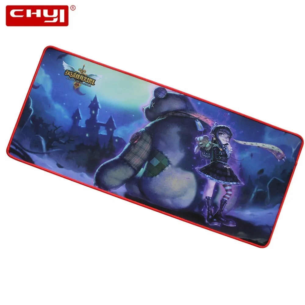 

CHYI Large Gaming Accessories RGB Mouse Pad 70x30cm Computer Gamer Desk Mat Big Size Rubber Keyboard Muismat For LOL Surprises