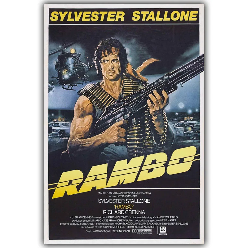 

First Blood Rambo Movie Art Silk Poster Print Movie Pictures Living Room Decor