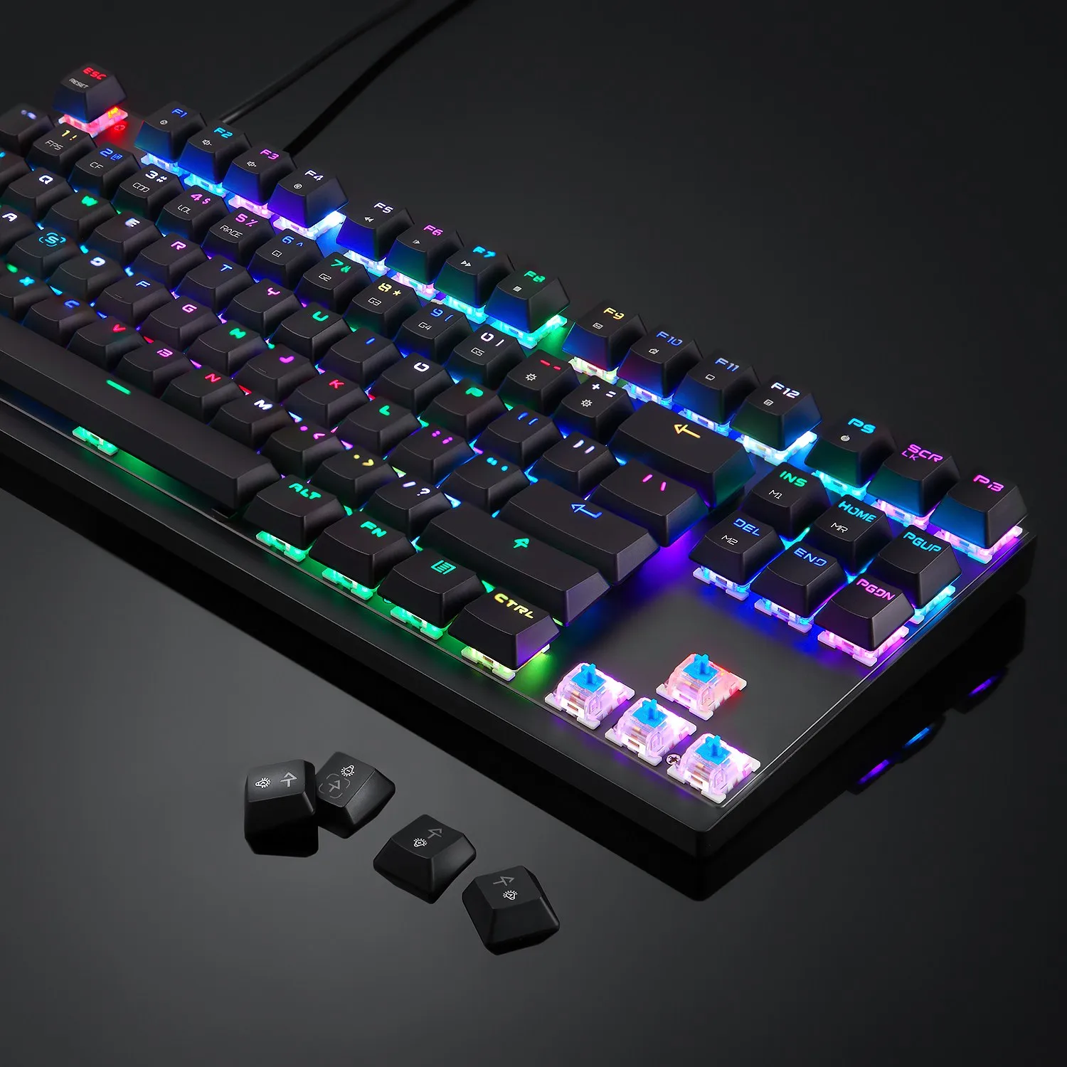 MOTOSPEED K82 профессиональная игровая механическая клавиатура Rgb Led подсветка Usb