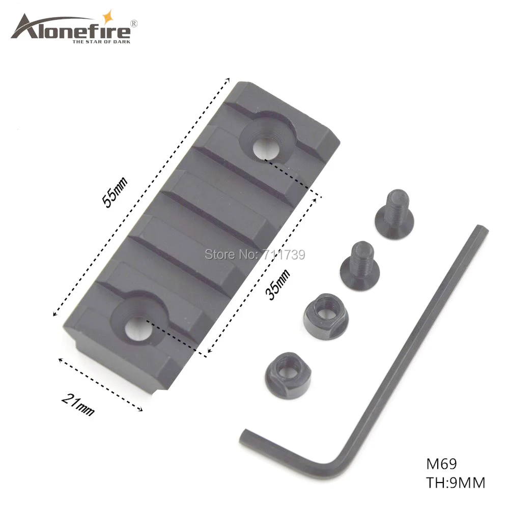 AloneFire тактический прицел 21 мм крепление 55 мм Вивер пикатинная рельсовая Охота Стрельба военный Короткий пистолет Accessory-M69