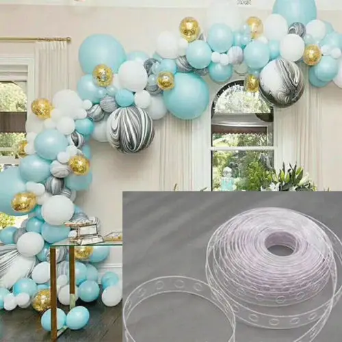 

5m/Roll Balloon Chain Tape Arch Connect Strip for Wedding Birthday Party Decor