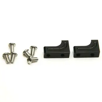 

LeadingStar 2PCS Alloy Metal Servo Mount for Axial SCX10 CC01 D90 1/10 RC Crawler Car Black
