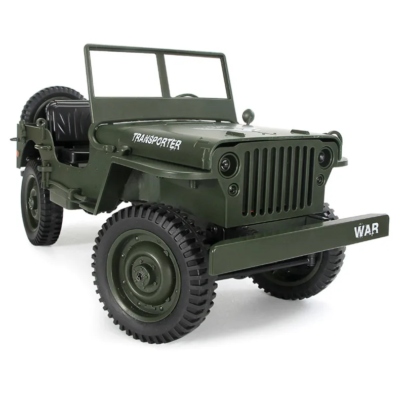  JJRC Q65 1:10 RC Car 2.4G 4WD Convertible Remote Control Light Jeep Four-Wheel Drive Off-Road Milit