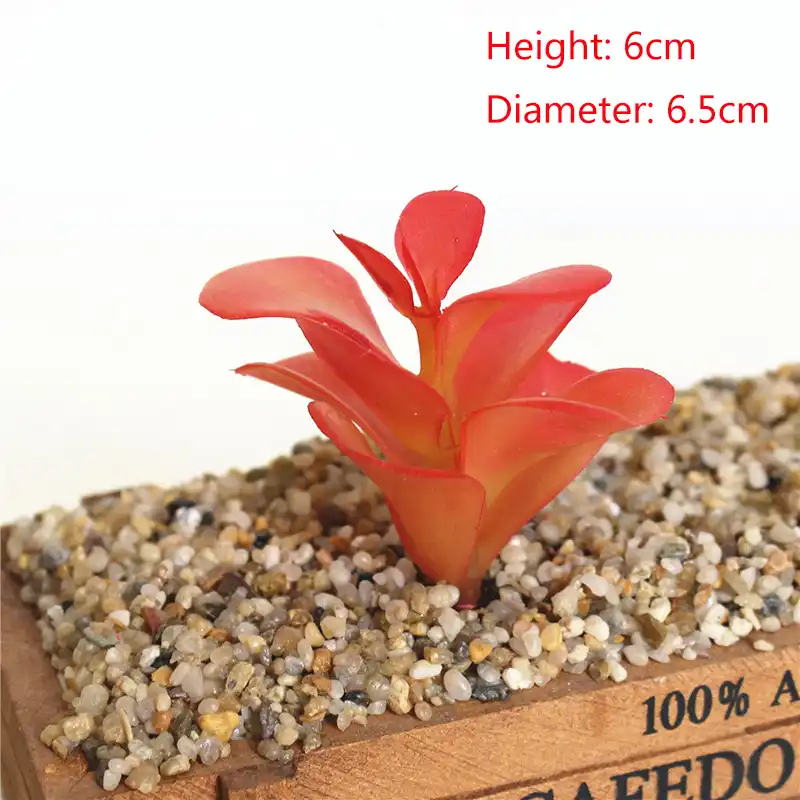 Фиолетовый Флокированный искусственный суккулент аксессуары для украшения