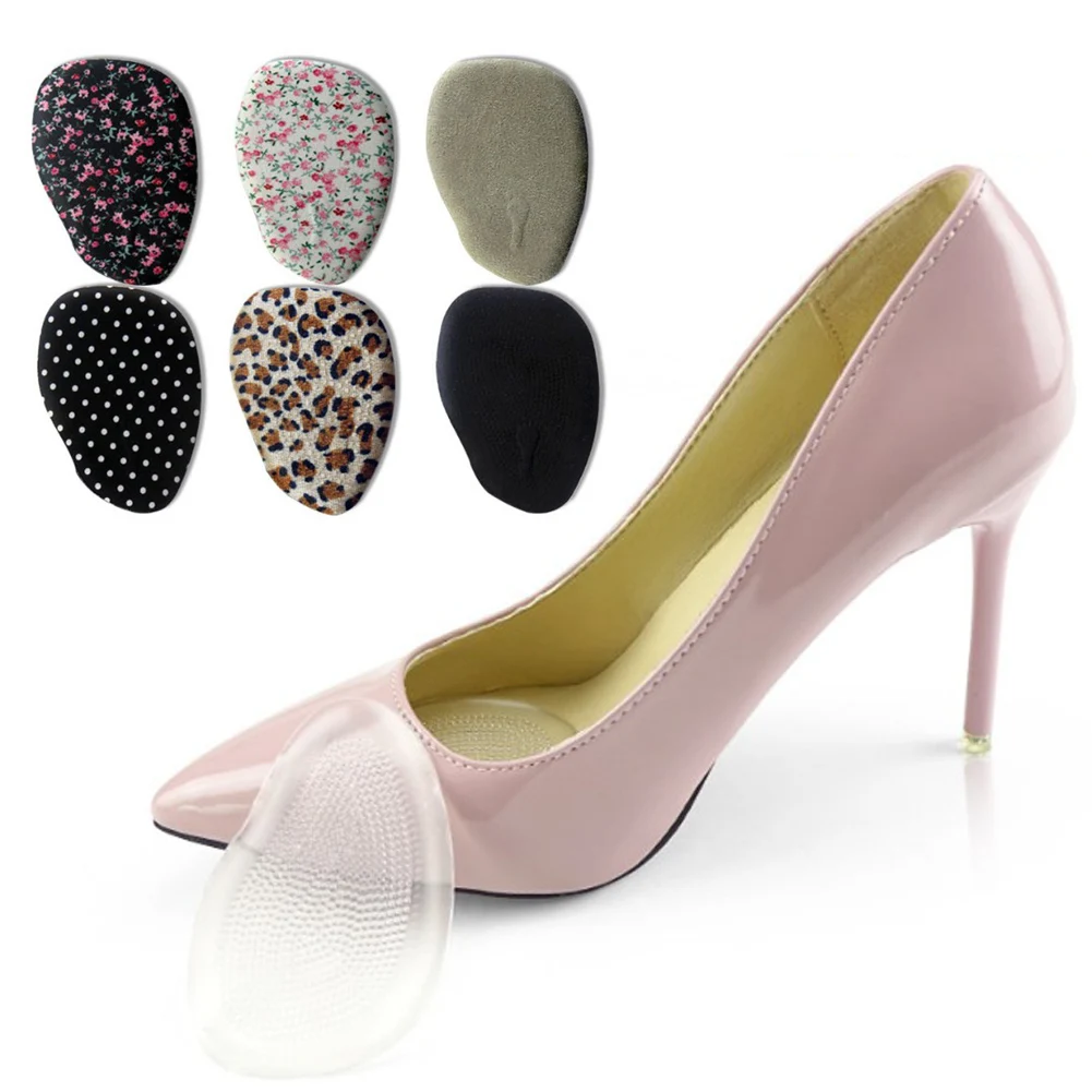 

1 pair GEL Silicone Forefoot Pads for Women High Heels Shoes Anti-slip Cushion Half Yard Insert Pad Foot Care Front Insoles