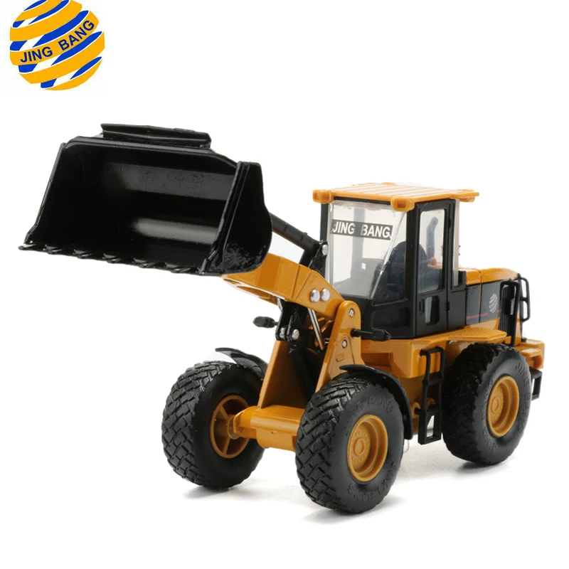 

JINGBANG 1:60 Bulldozer Model Toy Alloy Truck Simulation Construction Vehicle Engineering Car Educational Toys For Boys Gift