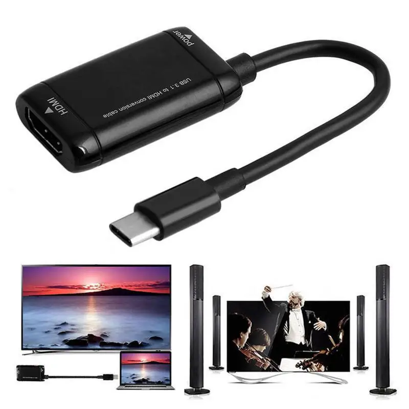 Адаптер USB 3 1 Для MHL Android Phone Tablet Black|Кабели передачи данных| |
