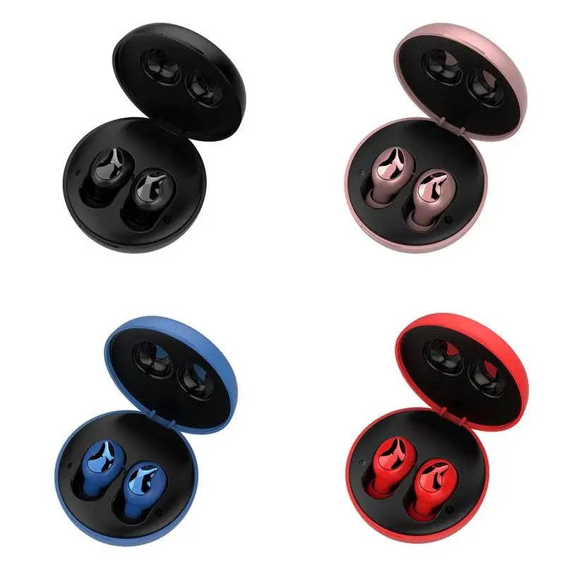 

Rose Pink TWS Bluetooth 5.0 Earphone Stereo Wireless Headset Binaural Mini Magnetic Charging Case Sport Headphone