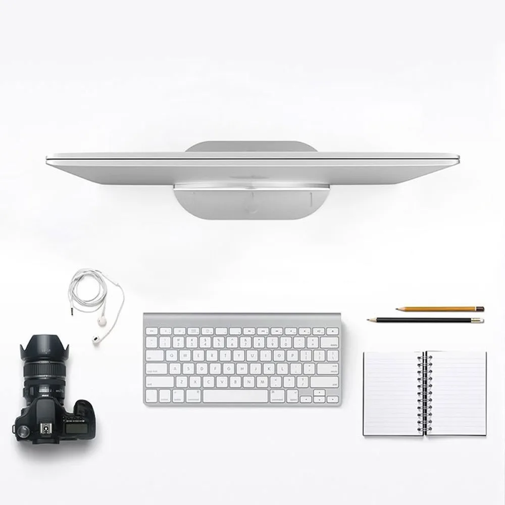 Vertical Laptop Stand Aluminum Alloy Width Adjustable Notebook Holder For Macbook Air Pro
