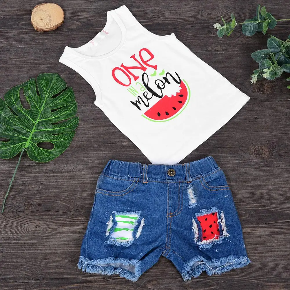 baby girl distressed jean shorts
