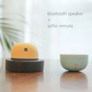 

portable bluetooth speaker for phones and tablet pc.also a selfie remote control,original design,high quality