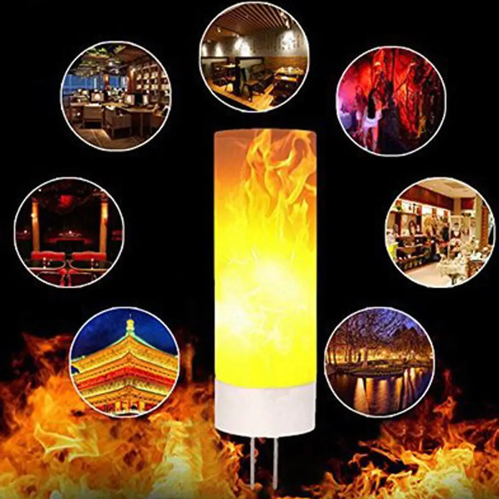 

G4 12V Flickering Flame Fire Effect LED Bulb Corn Light Retro Decoration Lamp