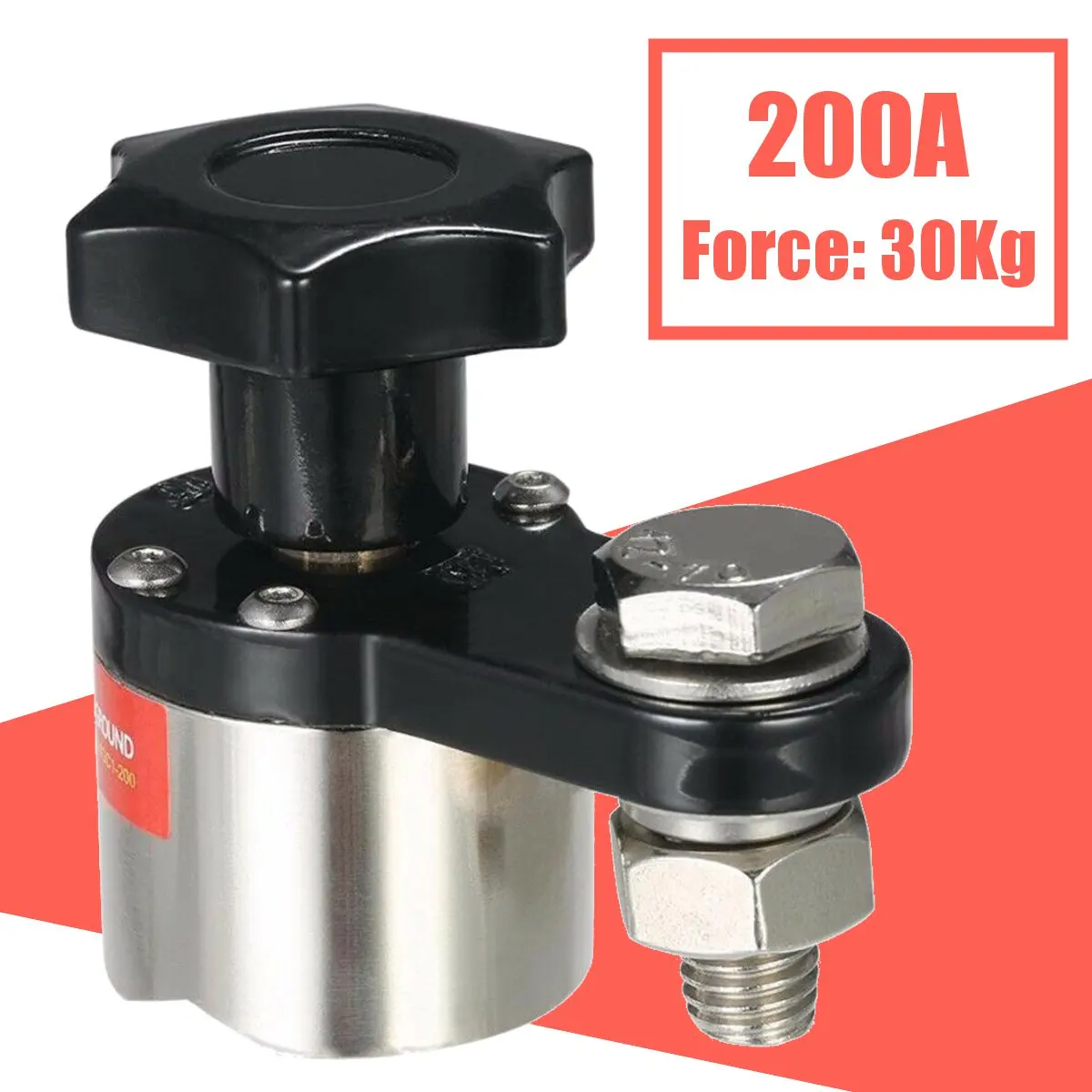 

200A MWGC1-200 Magnetic Welding Ground Clamp Soldering Grounding Clamp Iron Welding Machine Neodymium Magnet Magnetic Connector