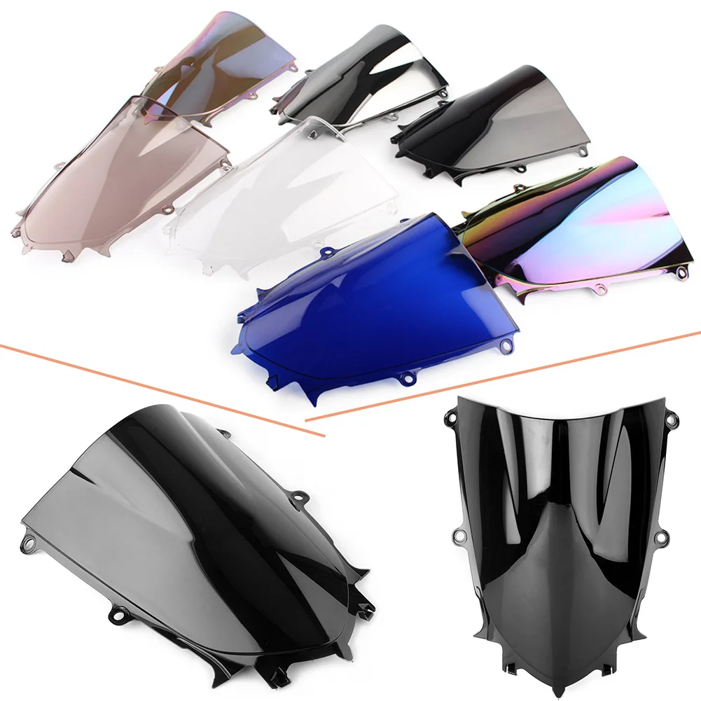 

Motorcycle Windshield Windscreen For Yamaha YZF 600 R6 2017 2018 Double Bubble ABS