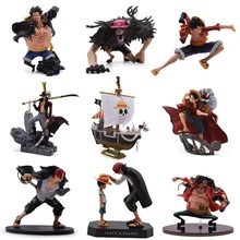 9 видов стилей Аниме one piece Luffy Chopper Dracule Mihawk Going Merry Shanks ПВХ фигурка Коллекционная модель Рождественский подарок игрушка