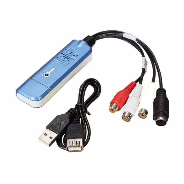 USB 2.0 Video Capture Card Converter Audio Video Grabber Adapter TV Tuner for Computer Win XP 7 8 10 NTSC PAL
