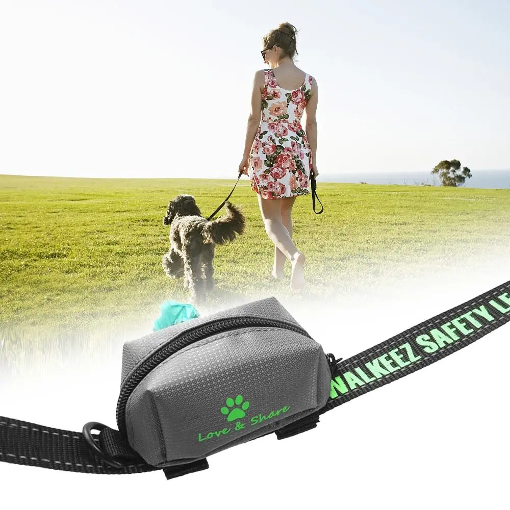 

Pet Poop Bag Holder Leash Attachment Waste Bag Dispenser Adopt for Oxford Cloth for Dogs Cats Walking Training Hiking Accessory