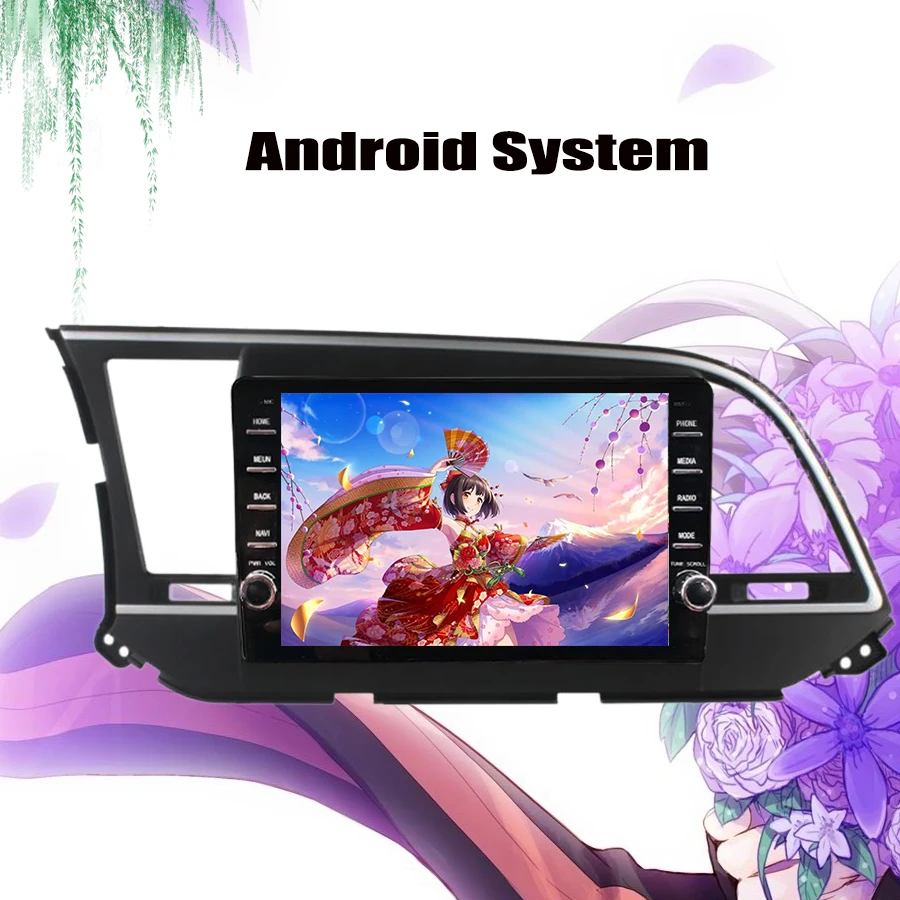 Excellent Android 9.0 Car DVD Player For Hyundai ELANTRA 2016 2017 2018 19 WIFI GPS Navigation 2 Din Car Radio Stereo Multimedia 4+64G Map 3