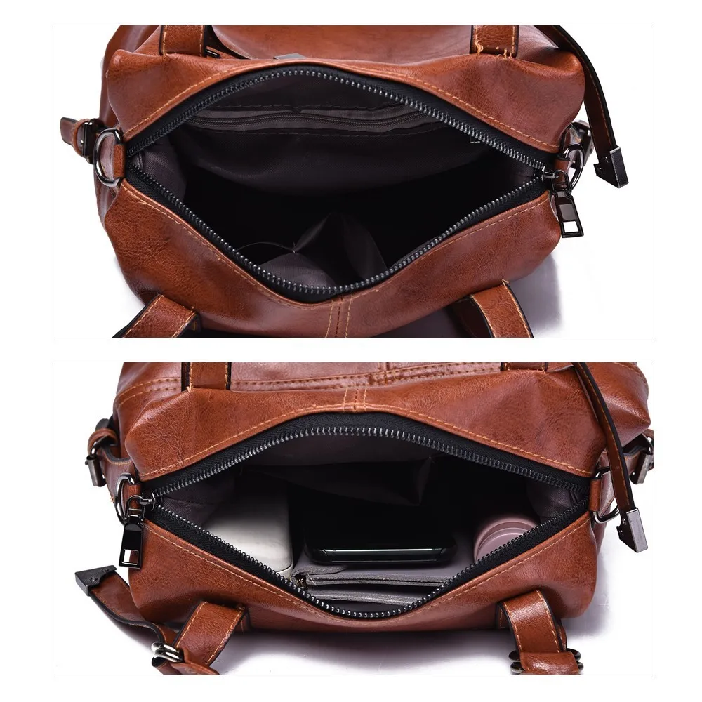 TTOU Women Pu leather Hadnbag Fashion Solid Shoulder Bag Casual Top Handle Bag Female Daily Messenger Bag