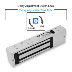 500 кг 1200LB Электрический магнитный замок DC 12 В одной двери Холдинг силы для двери Система контроля доступа электромагнитный замок