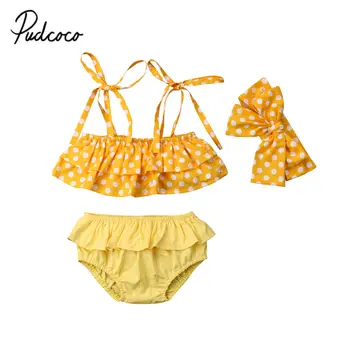 

2019 Children Swimwear For Girls Baby Swimsuit kids Costume Biquini Infantil Bathing Clothes Female 3PCS 1-6 years