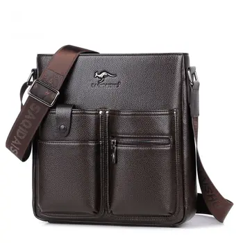

Soft Leather Kangaroo Men Shoulder Bags Small Laptop Men Crossbody Bags Fashion Male Bolsa Masculina Vintage Men Messenger Bags