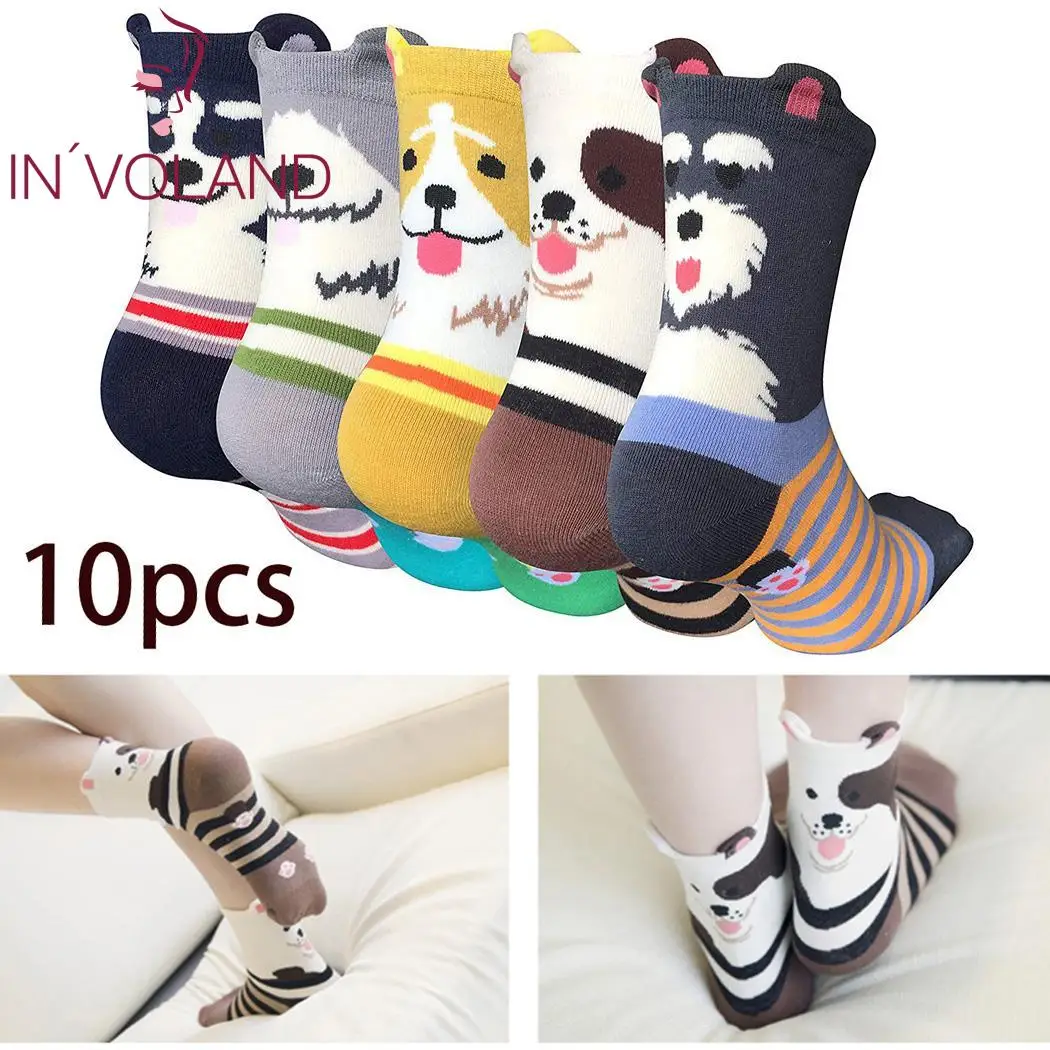 Women Casual Non Slip Breathable Comfortable Middle Tube Socks Pack of