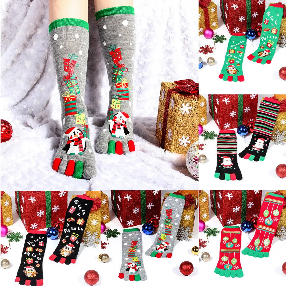 New Mens Womens Christmas Socks Warm Cotton Santa Snowman Snowflake
