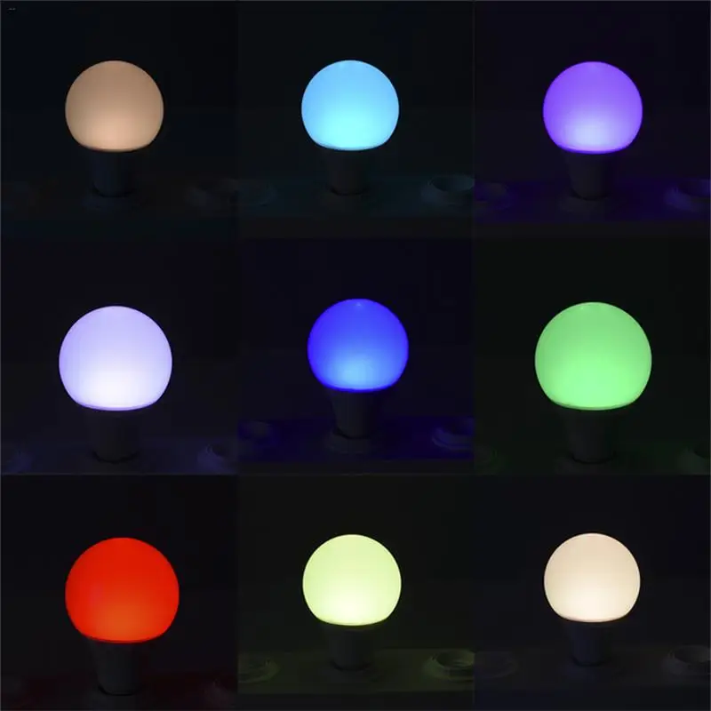 E27 3w 5W 10w Plastic Aluminum RGB Light Bulb With Remote Control 85V-262V