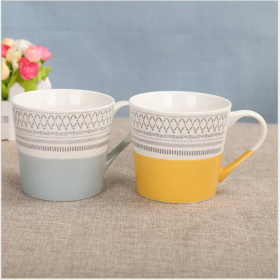 

Ceramic Coffee Mug Milk Cup Drink/Tea/Coffee Mug Letters I Love You Creative Porcelain Morning Coffee Cups and Mugs Travel