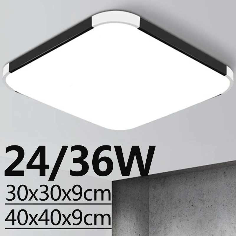 24 W/36 W яркий ультра тонкий светодиодный потолочный светильник Панель настенный светильник современные лампы ванная коридор освещения 6000 K