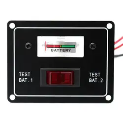 12 V Лодка Караван Батарея двойной Тест Тестер переключатель счетчика Панель с предохранителем