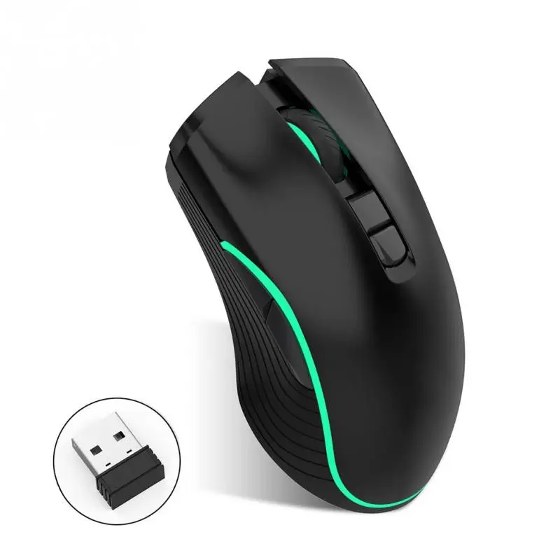 

2.4G Wireless Photoelectric Mouse Type-C Fast Charging 2400DPI Wireless Gaming Mouse with Breathing Light