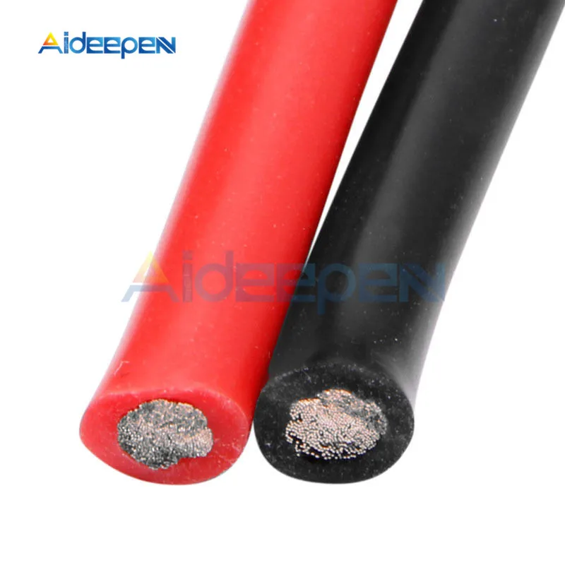 1 пара 14 AWG калибровочный провод гибкие силиконовые многожильные медные кабели