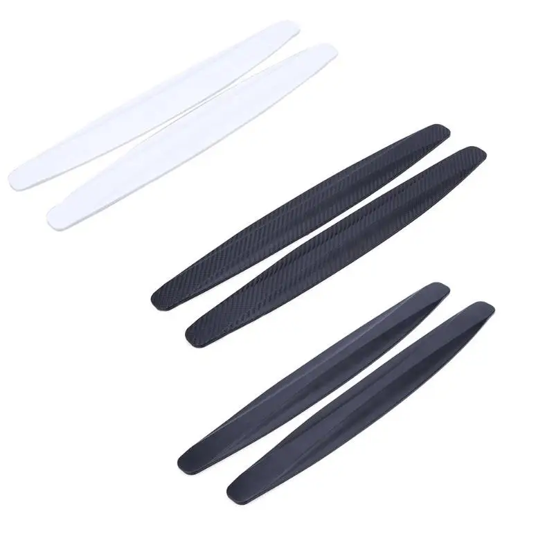 

2pcs Rubber Car Auto Bumper Protector Corner Guard Anti-Scratch Effective Protection Strips Universal For Safe Driving
