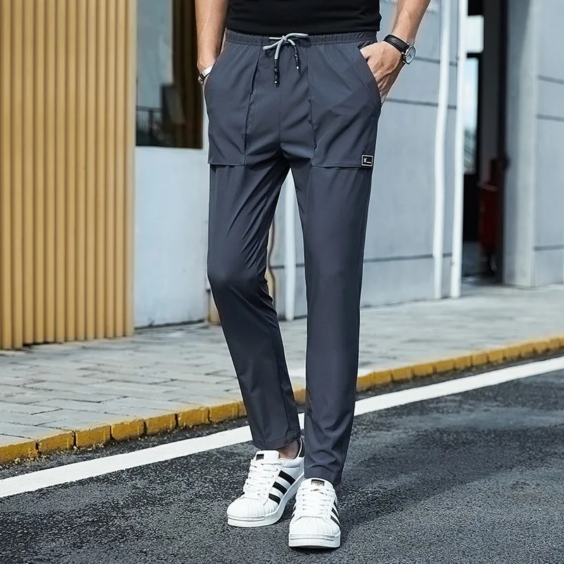 

Varsanol New Sweatpants Men's Pants Fashion Pencil Pants Men Full Length Drawstring Trousers For Men Casual Pants