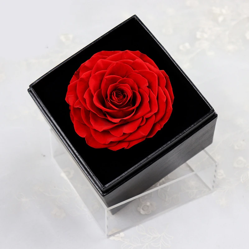 

Immortal Flower Gift Box with Drawer Valentine's Day Preserved Rose Flowers Christmas Girlfriend Mother Creative Gifts
