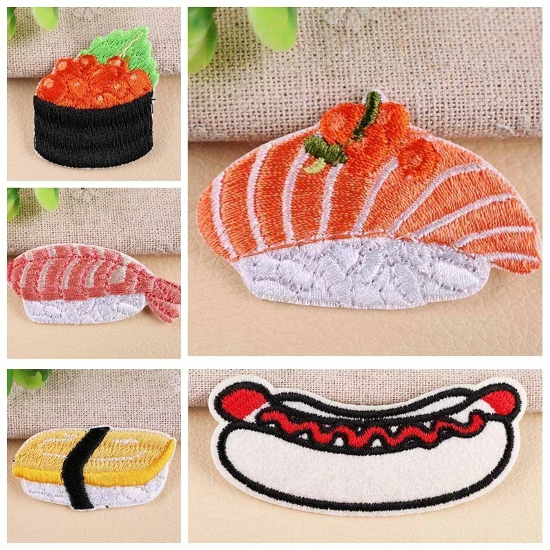 

Cartoon Japanese Japanese Delicious Skating Shoes Patches Iron On Sushi Appliques Parches Sewing Diy Clothes Accessories Badges
