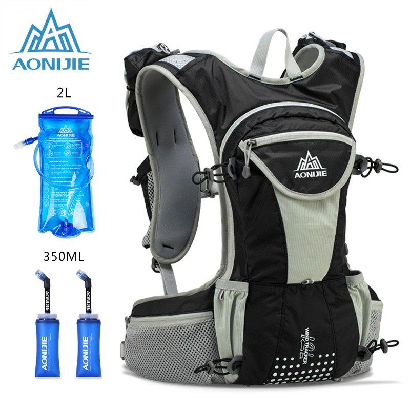 AONIJIE 12L Running Nylon Backpack Outdoor Lightweight Hydration Water Pack Sport Bag Climbing Cycling Hiking with 2L Water Bag AONIJIE 12L Running Nylon Backpack Outdoor Lightweight Hydration Water Pack Sport Bag Climbing Cycling Hiking with 2L Water Bag