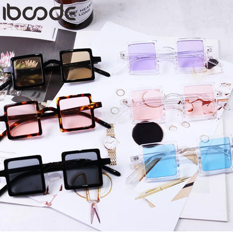 

iboode Sunglasses Personality Style Glasses Children Boys Girls UV400 Square Anti-Fatigue Vintage Glassees Full Frame Eyewear